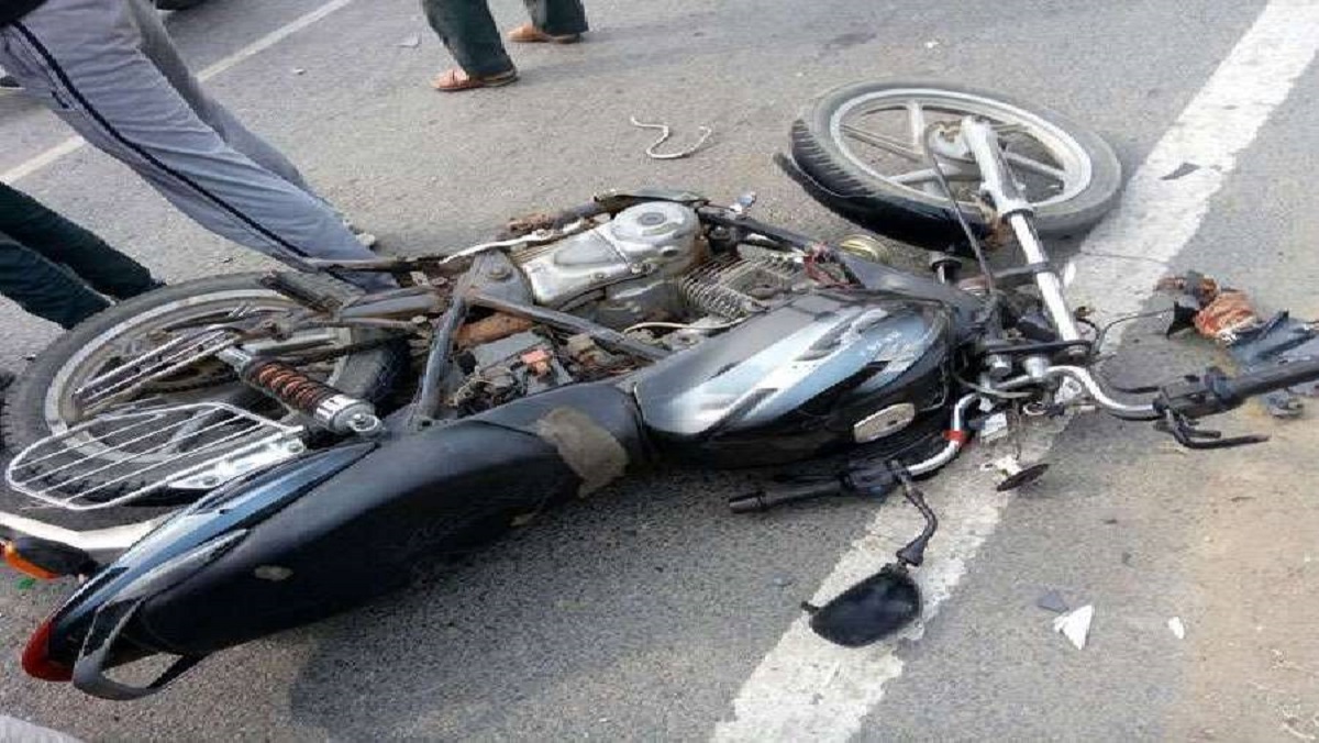 A biker died on the spot after being hit by an ST bus on Mahua highway in Bhavnagar