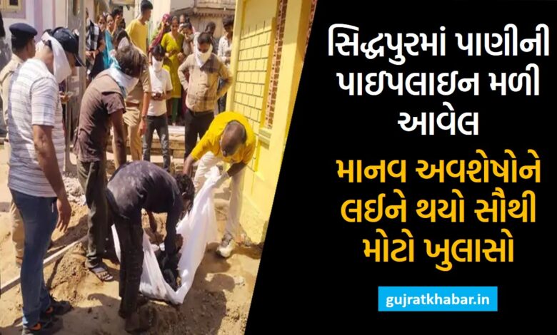A water pipeline in Sidhpur is the biggest discovery of human remains