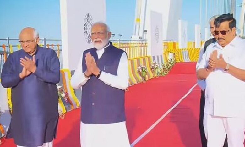 પીએમ મોદીએ ગુજરાતને આપી મોટી ભેટ, બેટ દ્વારકામાં સુદર્શન સેતનું કર્યુ લોકાર્પણ