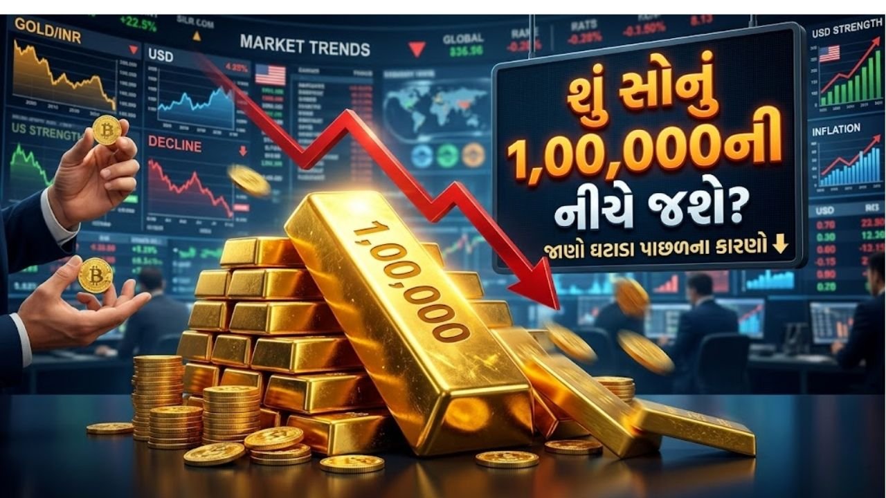 શું સોનું 1,00,000ની નીચે જશે? જાણો ઘટાડા પાછળના કારણો