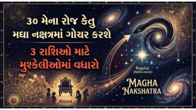 કેતુ મઘા નક્ષત્રમાં