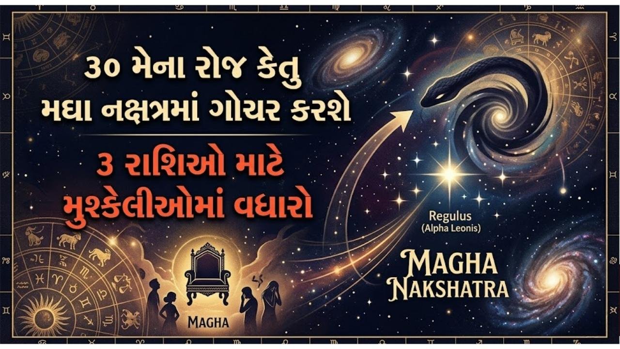 ૩૦ મેના રોજ કેતુ મઘા નક્ષત્રમાં ગોચર કરશે, ૩ રાશિઓ માટે મુશ્કેલીઓમાં વધારો