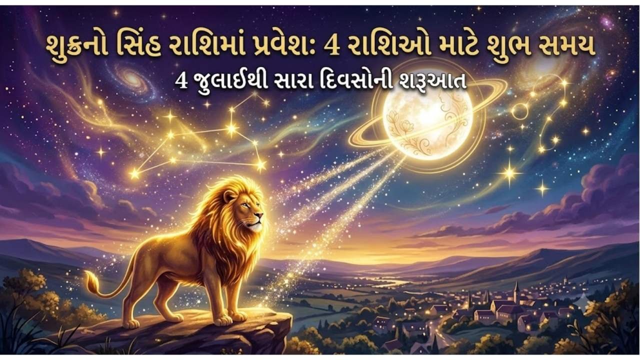 શુક્રનો સિંહ રાશિમાં પ્રવેશ, 4 જુલાઈથી 4 રાશિઓ માટે સારા દિવસો આવશે