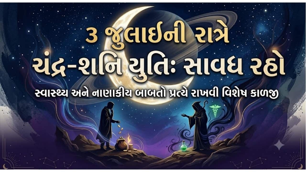 ૩ જુલાઈની રાત્રે ચંદ્ર શનિની રાશિમાં ગોચર કરશે, ચાર રાશિના લોકોએ સ્વાસ્થ્ય અને નાણાકીય બાબતો પ્રત્યે સાવધ રહેવું