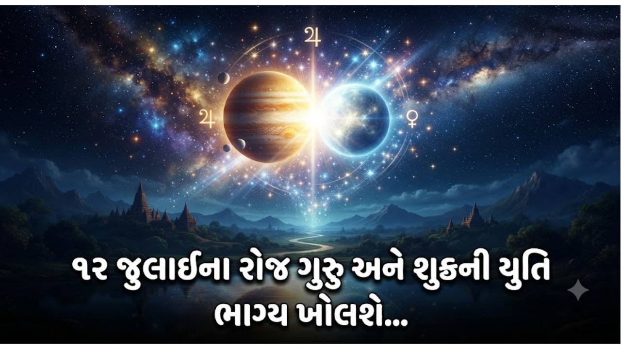 ૧૨ જુલાઈના રોજ ગુરુ અને શુક્રની યુતિ, જે આ રાશિના જાતકોનું ભાગ્ય ખોલશે