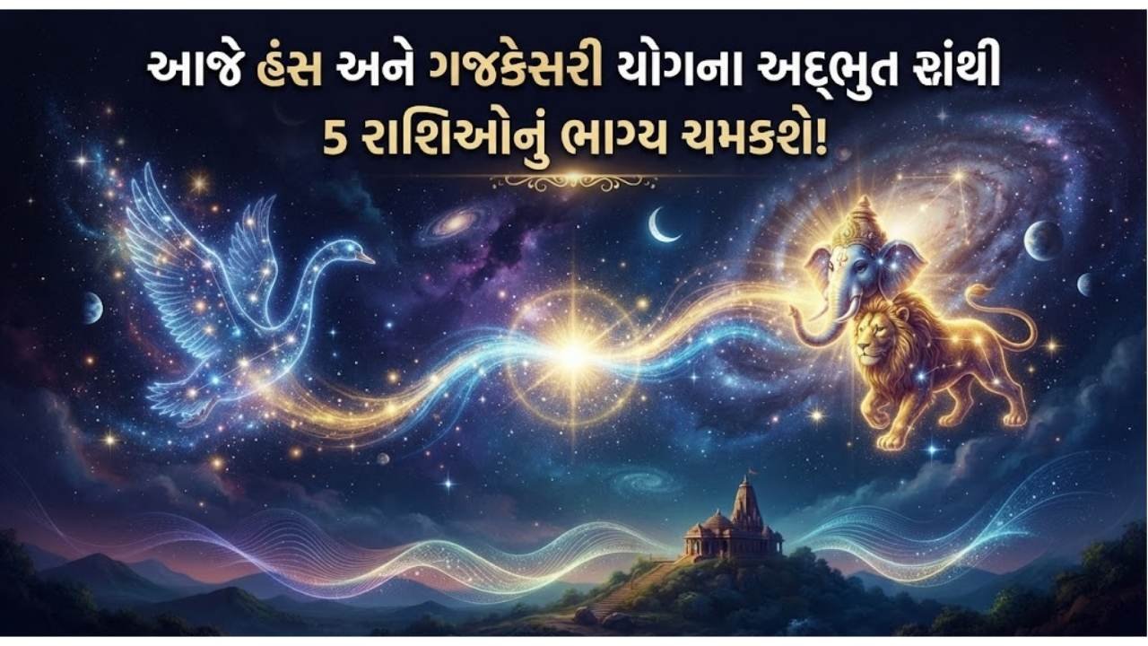આજે હંસ અને ગજકેસરી યોગના અદ્ભુત સંયોજનથી 5 રાશિઓનું ભાગ્ય ચમકશે!